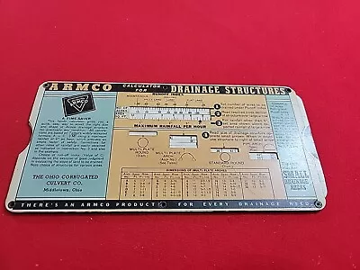 Armco Steel Calculator For Drainage Structures The Ohio Corrugated Culvert Co. • $7.99