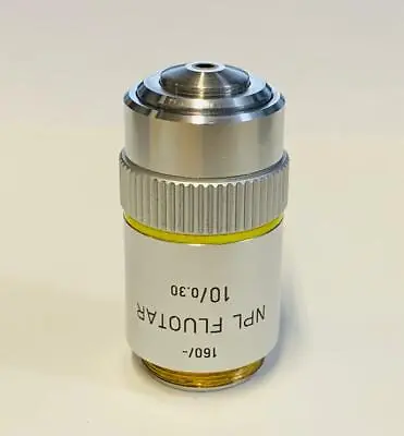 $149 • Buy Leitz NPL Fluotar 10X/0.30  Microscope Objective Lens 160mm Fluorite