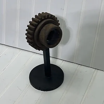 Industrial Machine Steampunk  Gear Sculpture Small Simple • $24.75