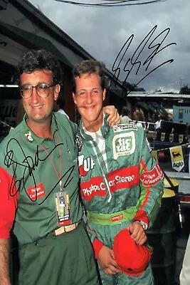 Michael Schumacher's 1st Start 1991 In Spa Eddie Jordan Beautiful 7X5 Signed F1 • $8.70