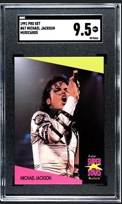 1991 Pro Set #67 Michael Jackson Musicards SGC 9.5 MT+ Highest Graded Card... • $9.99