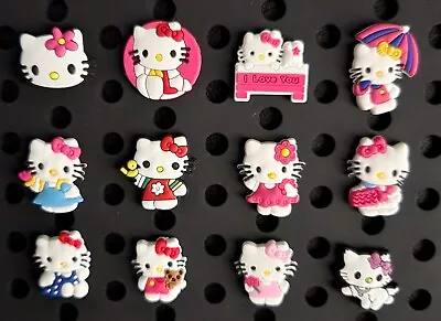 6 X HELLO KITTY SANRIO CROC JIBBITZ SHOE CHARM PARTY FAVOR CAKE DECORATION • $11.95