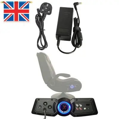 12V Gaming Chair Seat Charger For X Rocker Chair Power Supply Cord AC Adapter • £11.49