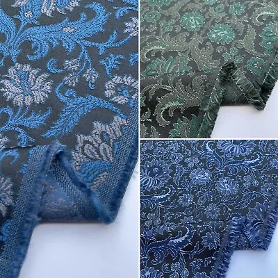 Metallic Brocade Jacquard Floral Damask Costumes Clothing Dress Craft Fabric • £6.49