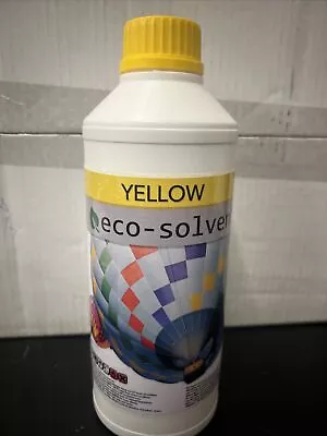 1L YELLOW Eco-Solvent Ink For Roland Mutoh Mimaki & More; See Description • $29.99