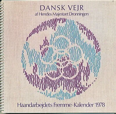 Haandarbejdets Fremme Cross Stitch Calendar 1978 • $29.95