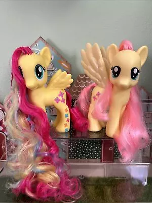 🌈 My Little Pony G4 Lot Styling Strands Fluttershy 6” MLP Hasbro • $18.95