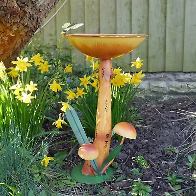 Large Mushroom Sculpture Bird Baths Birds Feeder Garden Ornament Plant Statue UK • £15.80