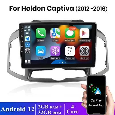 10'' CarPlay Android 12 Auto Car Stereo GPS Head Unit For Holden Captiva 2011-16 • $219.99