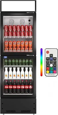 Commercial 2 Glass Door Refrigerator Cooler Display Beverage Merchandiser Bars • $959