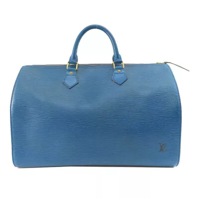 LOUIS VUITTON  M42995 Boston Bag Speedy 35 Toledo Blue Epi Leather • $406