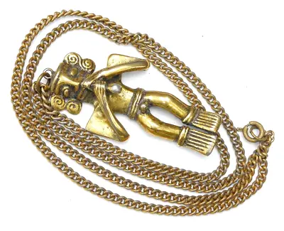 Vintage Ancient Antique Jewelry Replicas Jewelry Alva Signed Pendant Necklace • $39.99