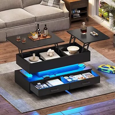 40  Lift Top Coffee Table Coffee Tables With 2 Fabric Drawers For Living Room • $169.99