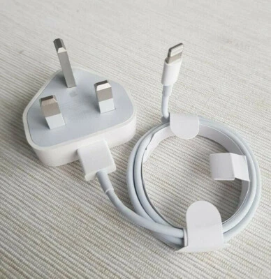 Genuine Apple Charger Plug & Data Cable Apple IPhone 5 6 7 8 X XR 11 12 13 14 SE • £3.25