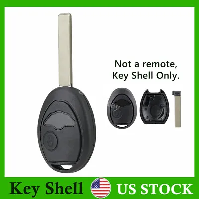 Replacement Remote Key Shell Case Fob 2 Button For Mini Cooper R50 R53 2002-2005 • $8.89