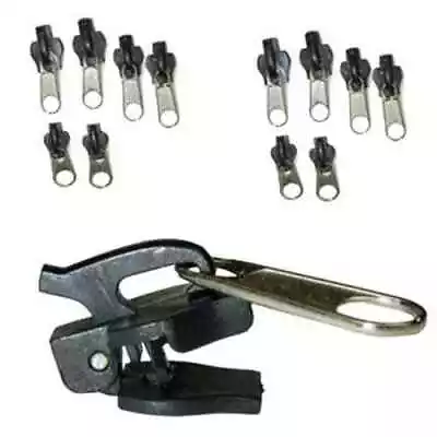 6x Universal Zip Head Slider Repair Replacement Kit Tool Fix A Zipper Fixer Tool • £3.49