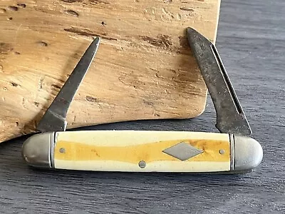Vintage Shapleigh B500 Diamond Equal End Pen Folding Pocket Knife • $22