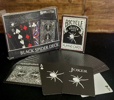 Bicycle Black Spider Deck By Magic Makers OHIO Sealed • $15