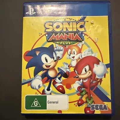 Sonic Mania Plus PS4 PlayStation 4 With Art Book & Slipcase Free Tracked Postage • $38