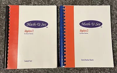 Math U See Algebra 2: Student Text & Practice Sheets Bundle • $29.99