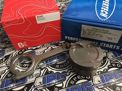 Supertech Pistons Brian Crower Rods For K20 K20a K20a2 K20z1 K20z3 86.5mm 9.0:1 • $1277.68