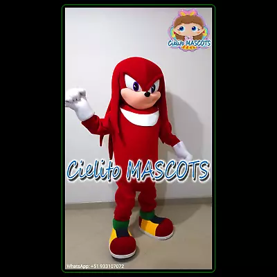 Knuckles Of Sonic Mascot Costume Cosplay Botarga Halloween Cartoon • $240