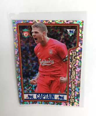 Merlin Premier League 2005 Steven Gerrard Sticker Captain Foil Liverpool #300 • £4.25