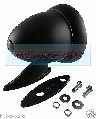 Black Bullet Torpedo Exterior Wing Door Mirror Classic Vintage Sport Racing Car • $29.04