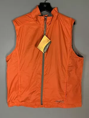 New Eddie Bauer Tricot-Lined Orange Vest Mens Size Large • $22