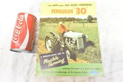 Vintage 1951 Massey Ferguson 30 Tractor Sales Dealer Brochure Literature • $8