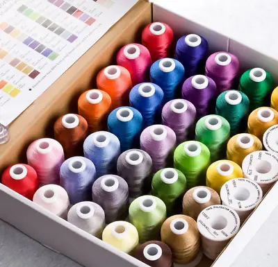 £69.95 • Buy Simthread Embroidery Machine Thread 40 Brother Colours 1100Y Janome Pfaff Singer
