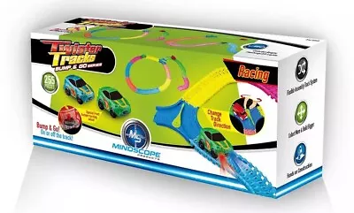 Mindscope Twister Tracks BUMP & GO   255 PIECES 2 CARS BLUE & GREEN &  3 LAYOUTS • $28.74