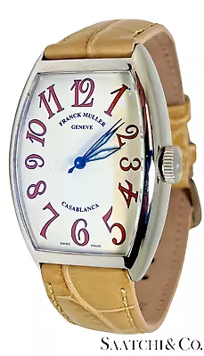 Franck Muller Casablanca 5850 Men's Luxury Watch - White Dial Stainless • $3449.27