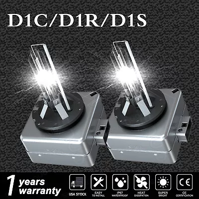 2PCS NEW D1S 6000K 66140 66144 85410 85415 HID XENON HEADLIGHT BULBS SET 12v • $38.82