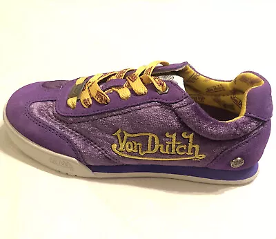 Von Dutch New Kids Size 13.5 Purple Velvet Left AMPUTEE Shoe Retro Jogger￼ • $19.99