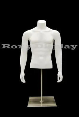 Table Top Headless Male Mannequin Torso  With Nice Figure And Arms #MD-EGTMSABW • $179