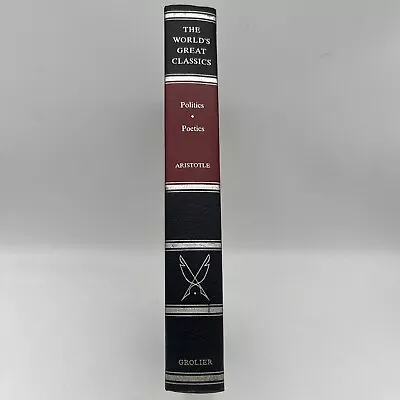 Politics Poetics Aristotle 1958 World's Great Classics Grolier * • $19.91