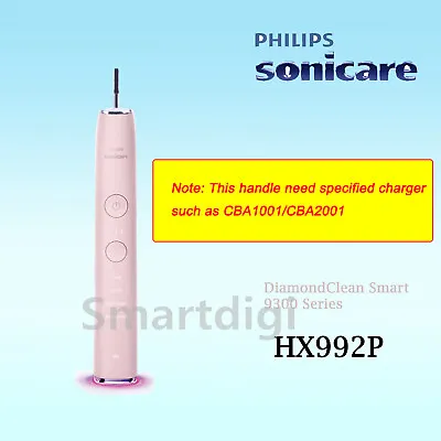 $139.95 • Buy Philips Sonicare DiamondClean Smart Toothbrush 9300 Series HX992P Handle Pink