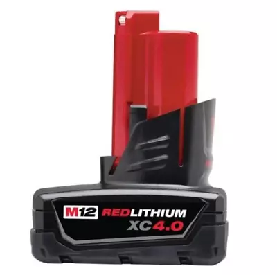 Milwaukee 48-11-2440 12-Volt XC 4.0 Red Lituium Cordless Tool Battery • $59.95