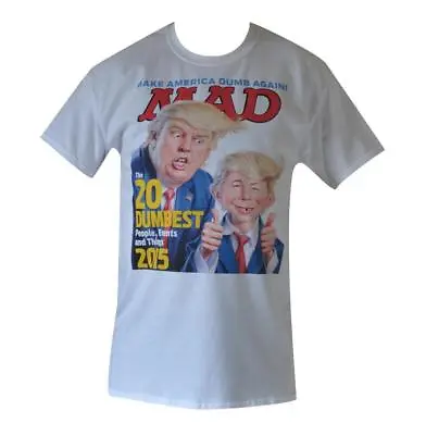 $29.99 • Buy T Shirt Donald Trump Mad Magazine Cover MENS WHITE ALL SIZES S TO 3XL Free Post