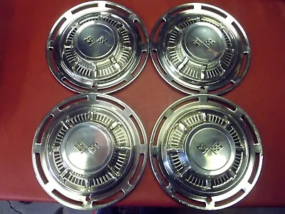 Vintage 1959 Chevy Impala Belair 14  Hubcaps Wheel Covers • $125