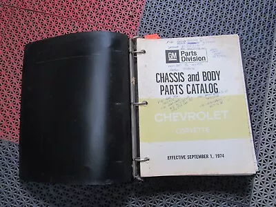Chassis And Body Parts Catalog Chevrolet Corvette 1953-1975 GM Parts Division • $24.99