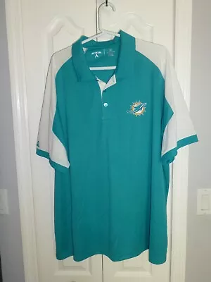 Miami Dolphins NFL Antigua Men's Golf / Casual Polo Shirt Size 3XL - IMMACULATE • $16.99