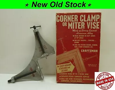 Vintage Sears Craftsman No. 9-6666 Corner Clamp Or Miter Vise - Right Angle NEW • $17.95