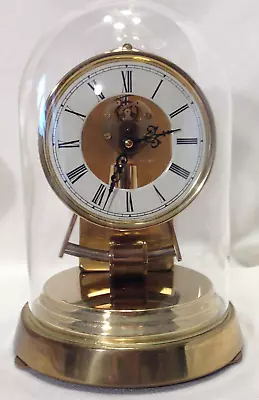 VTG. Kundo 1968 Electromagnetic Clock Glass Dome Kiennger & Obergfell W. Germany • $169.99