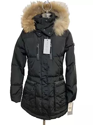 NEW Missing Belt MARC NEW YORK Parka Down Fill Black Winter Jacket Size S • $58