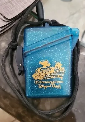 Walt Disney World Waterproof Card $ & ID Holder On Lanyard Typhoon/Blizzard • $14