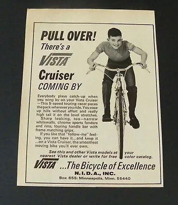 1969 Vista Cruiser Bicycle Ad • $10.80