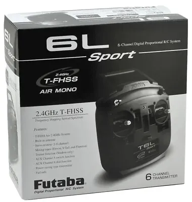 $78.95 • Buy Futaba 6L Sport 6-Channel 2.4 GHz TFHSS RC Radio System Transmitter And Receiver