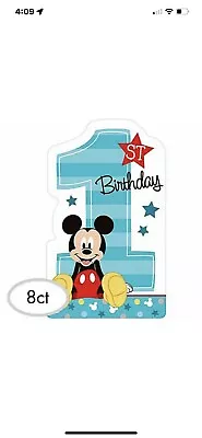 MICKEY MOUSE Fun To Be One INVITATIONS (8) ~Birthday Party Supplies Invites Card • $4